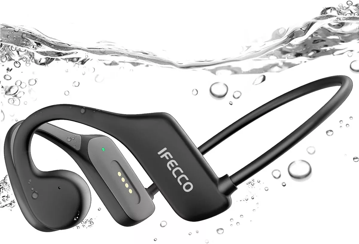 IFECCO Bone Conduction Headphones Bluetooth 5.3 IP68 Waterproof