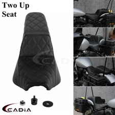2-Up Seat w/Gel Pad For Harley Softail Deluxe FLDE Slim FLSL FXBB FLHC 2018-2024