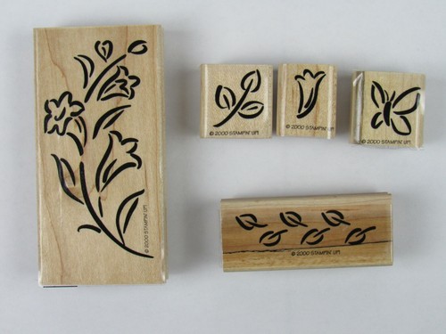 Stampin' Up 5 Assorted Floral Stamps S238
