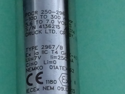 Sensor de presión de vapor DRUCK LTD. PDCR 250-2967 2967B 2967B - Imagen 2 de 7