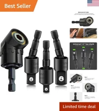 Comprehensive Socket Adapter Set with Rotatable Drill Bit - 105° Performance