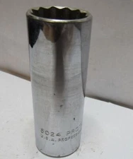 PROTO 5024  3/4" DEEP SOCKET    3/8" DRIVE  12 POINT     A245U j