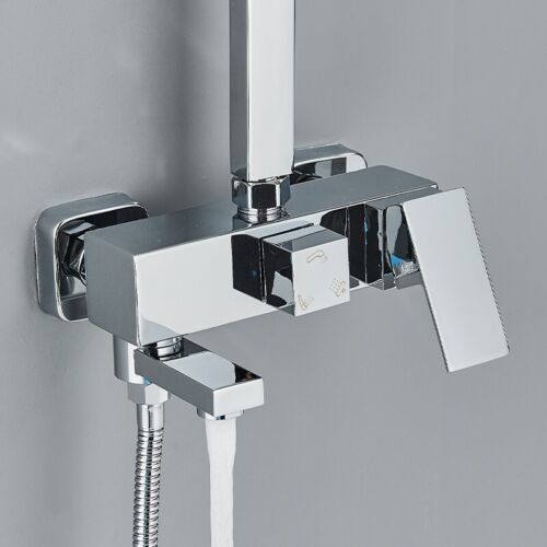 Edelstahl Duschset Duscharmatur Duschsystem Regendusche Mischbatterie Handbrause - Bild 5 von 13