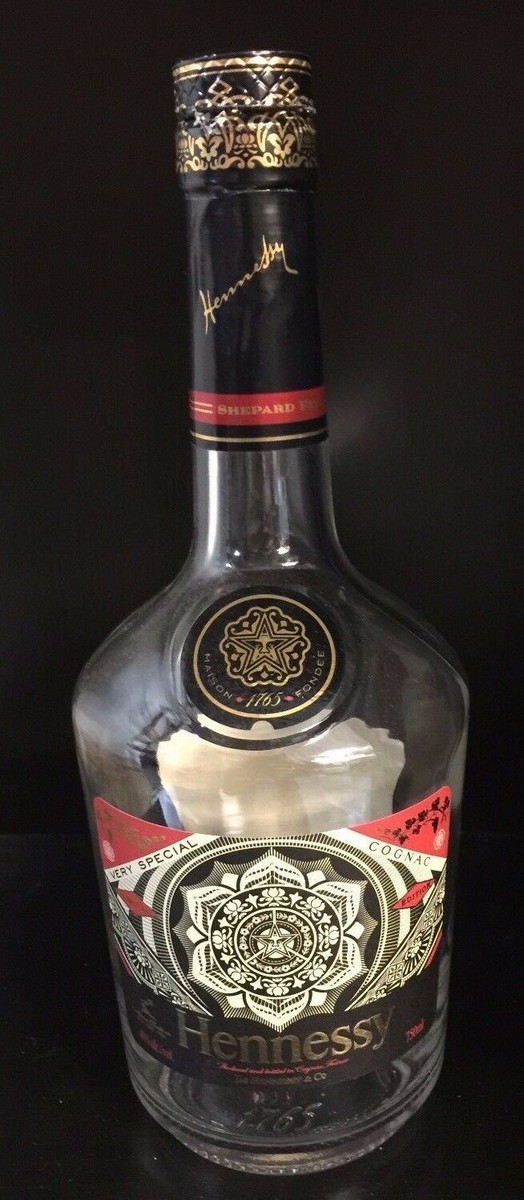 Hennessy x Shephard Fairey Obey Limited Edition Bottle Empty Hennessy x Shephard Fairey Obey Limited Edition Bottle Empty