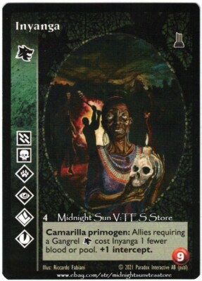 Inyanga Gangrel The Unaligned Kickstarter V:TES VTES Vampire CCG