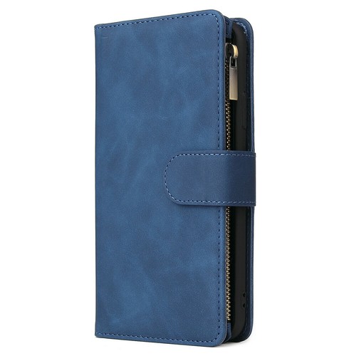 For iPhone 11 12 13 14 15 Pro Plus XR Flip Plain Card Pocket Leather Phone Case - Picture 3 of 29