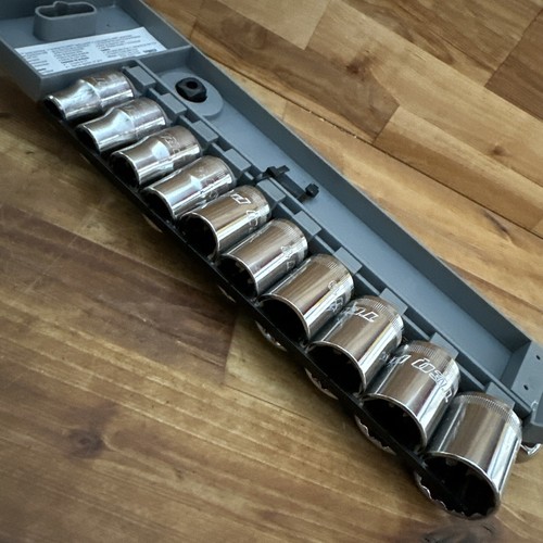 TEQ Correct Pro By Gearwrench 8802A 1/2" Drive 12 Pc Ratchet Socket Set Metric - Picture 12 of 12