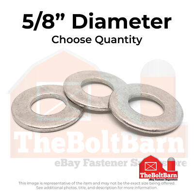 #ad 5 8quot; 316 Stainless Steel Flat Washers Pick Quantity $317.55