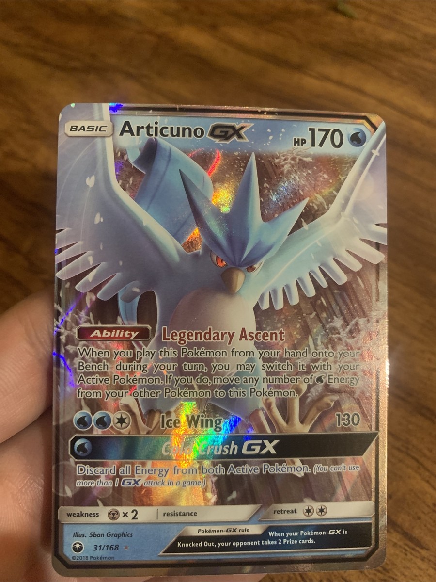 Pokémon TCG Articuno GX Sun & Moon: Celestial Storm 31/168 Ultra Rare