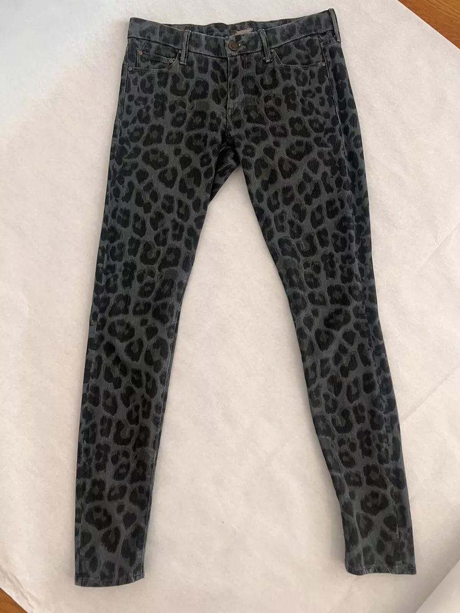 Mother denim cheap leopard jeans