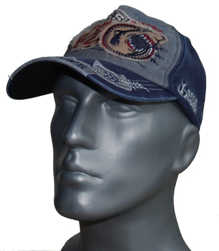 Cool4 VINTAGE BASECAP 2-Farbig THE SHARKS Baseball Kappe Retro Cap E54 - Picture 3 of 16