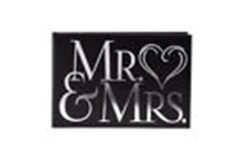 Mr & Mrs Wedding Brag Book Silver Foil Photo Album (Holds 40 4x6 Photos) new