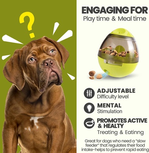 Adjustable Dispensing Slow Feeder Treat Ball For Dogs - Picture 4 of 7