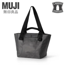 MUJI x LAWSON Limited Edition Polypropylene Foldable Mini Tote Bag Charcoal Gray