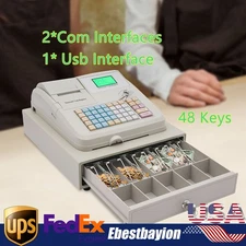 Electronic Pos Cash Register Cashier Machine With Drawer Financial Equipment