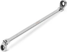 10-11Mm Extra Long Flex Head Ratcheting Wrench Set, Double Box End Long Reach Ra