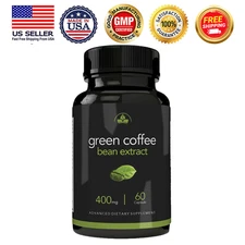 Green Coffee Bean Extract Supports Healthy Weight Loss Fat Burn Dietary Capsules