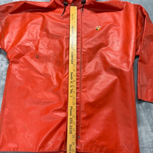 Guy Cotton Fishing Rain Jacket Orange L/XL - Picture 8 of 10