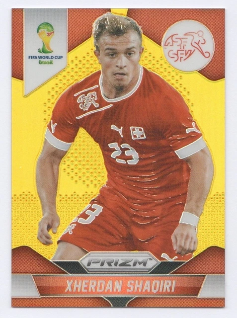 Xherdan Shaqiri 2014 Panini Prizm World Cup Soccer Gold 10/10