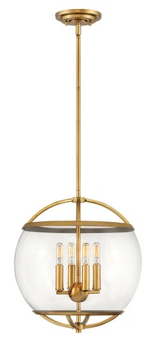 Heritage Brass LED Pendant from the Calvin Collection - Picture 2 of 2