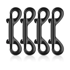 ERKOON 3.5 inch Double Ended snap Hooks,110lbs Metal Clips Load Capacity Zinc...