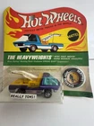 Vintage Hot Wheels Heavyweights Purple Tow Truck Redline w/Button-Orig Blister!!