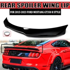 For 2015-2023 Ford Mustang GT350 Glossy Black Rear Trunk Spoiler Wing PSM Style