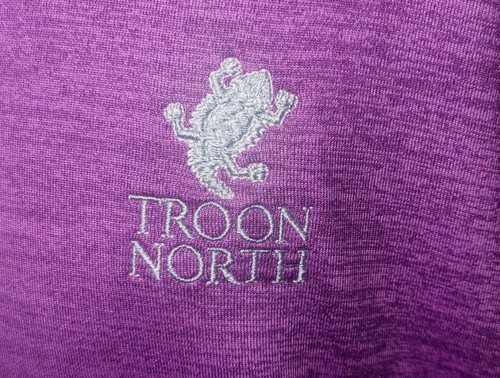 Under Armour The Playoff Polo Troon North Logo Lila Poloshirt Herren XL Gebraucht - Bild 8 von 13