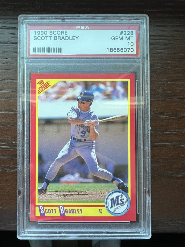 1990 Score Scott Bradley #228 Psa 10 1 graded 