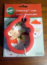 Wilton "Santa Claus Face " Comfort-Grip Cookie Cutter~NEW Rare Retired