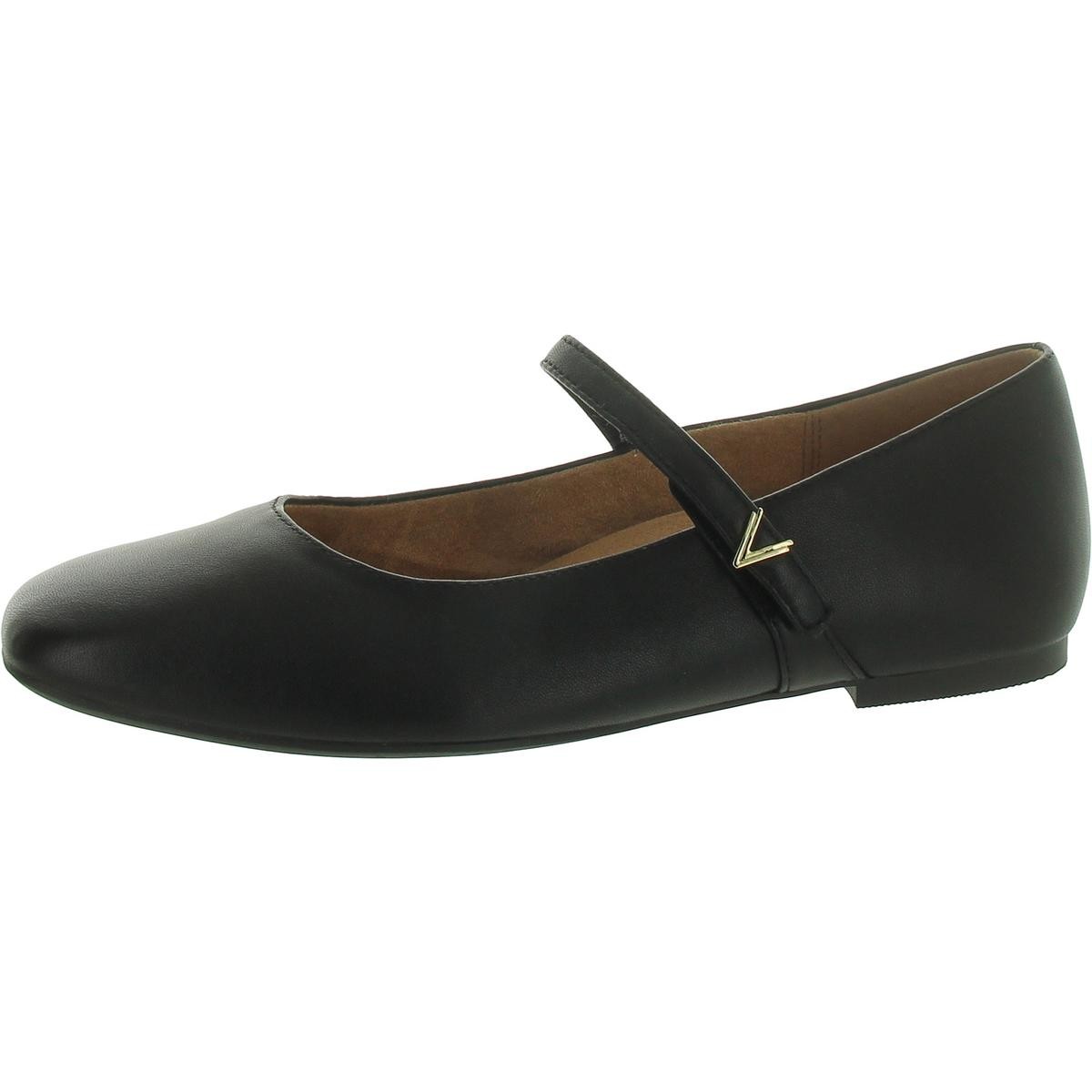 Женские туфли Vionic Alameda из черной кожи Mary Janes, узкие 8,5 (A) BHFO 7991