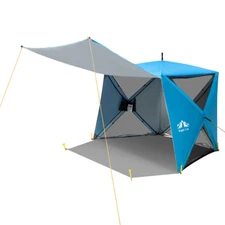 Quick Pop Up Tent for 4 Person Automatic Easy Setup Beach UPF 50+ UV Protection