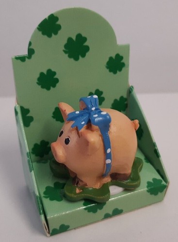 Silvester Glücksschweine mit Schleife Höhe ca. 3cm verschiedene Varianten NEU - Bild 2 von 5