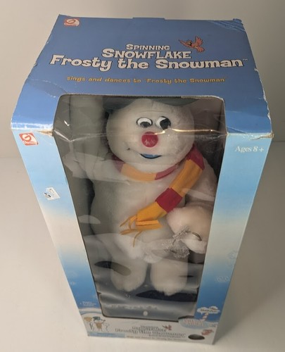 NEW IN BOX Gemmy Christmas Spinning Snowflake Frosty the Snowman STILL ATTACHED! - Picture 2 of 14