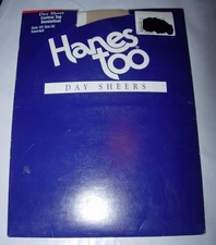 WOMENS HANES CONTROL TOP SHEER TRAVEL BUFF STOCKINGS PANTYHOSE NYLONS SIZE CD