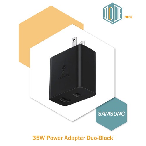 Original Samsung Official 35W PD Power Adapter Duo - Black (EP-TA220) - Picture 6 of 10