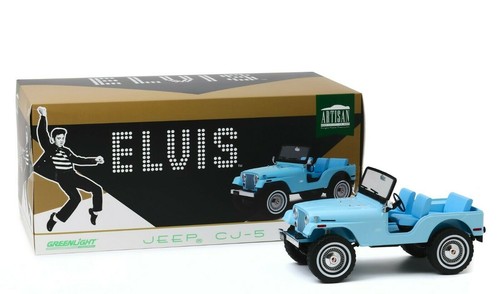 GREENLIGHT GL19061 1/18 ELVIS PRESLEY (1935-77) - JEEP CJ-5 - SIERRA BLUE - Picture 2 of 3