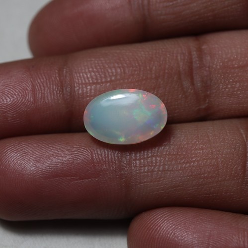 Ópalo blanco etíope fuego multi llamativo natural forma ovalada de 4,7 quilates 14,5 x 9,6 mm - Imagen 10 de 14