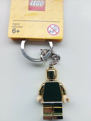GENUINE LEGO GOLD MINIFIGURE KEYRING KEYCHAIN | eBay