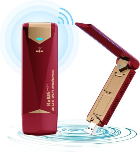 KuWFi 4G USB Dongle,WiFi/WLAN LTE Stick with SIM Card Slot,150 Mbps 4G LTE Surfs