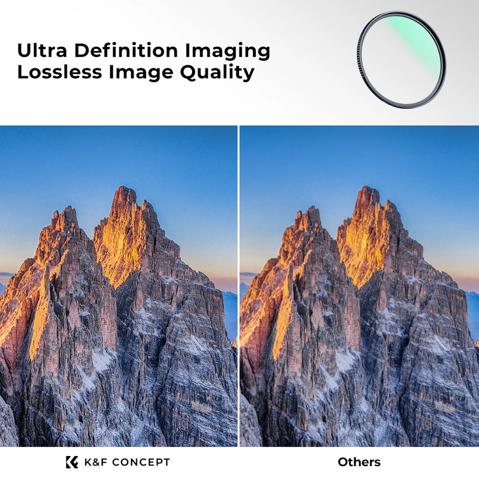 K&F Concept MC UV Lens Filter Protection Filter Multi-coat Slim for Camera Lens - Image 4 of 4