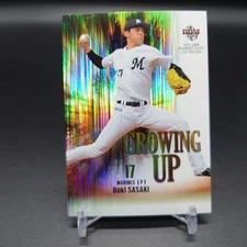 Roki Sasaki 2021 BBM GROWING UP Chiba Lotte Marines Japanese