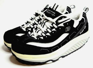 Skechers-Shape-Ups-Fitness-Walking-Sneaker-Shoes-Women-039-s-Size-9-Black-White