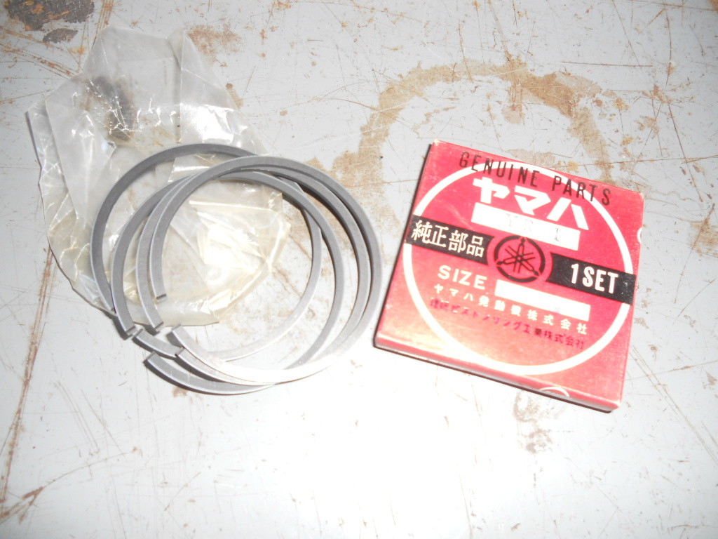 NOS Yamaha RIKEN Piston Ring Set 0.50 1969 R3 1967 YR1 1968 YR2 235