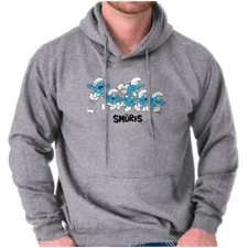 Smurfs Blue Guys Cartoon Retro Squad Goals Hoodie Hooded Sweatshirt Men Women