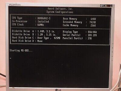 Acer 1100 Desktop PC Intel 80486DX2-S 66MHz 8MB Ram 425.3 MB Acer 1100 Desktop PC Intel 80486DX2-S 66MHz 8MB Ram 425.3 MB