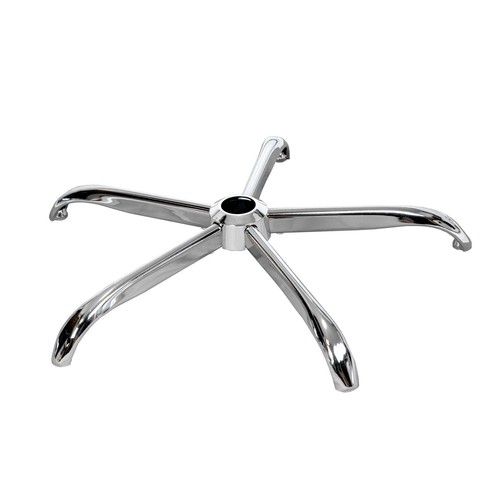 CRUZ DE PIE GIRATORIA cromo para silla giratoria silla de oficina agujero Ø5 cm sin rodillos - Imagen 5 de 36