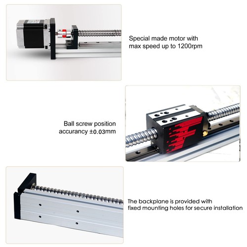 FUYU FSK40 V2.0 Linear Guide Rail Stage Actuator Ball Screw Motion Nema 23 Motor - Picture 4 of 5