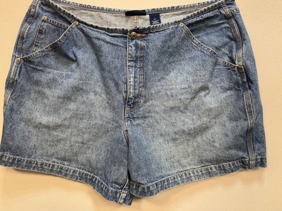 Pantalones Cortos de Jean Venezia Jeans para Mujer Talla 20 Azul Denim Informales Verano Playa Costera Foto 4 de 4