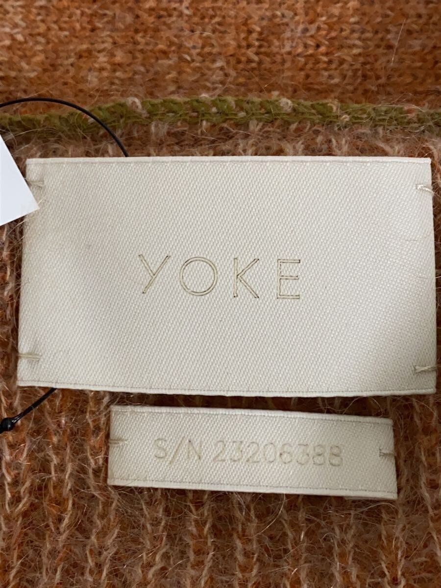 YOKE CARDIGAN MOHAIR BORDER (THICK 3 YK23FW0571S 23AW Used YOKE CARDIGAN MOHAIR BORDER (THICK 3 YK23FW0571S 23AW Used